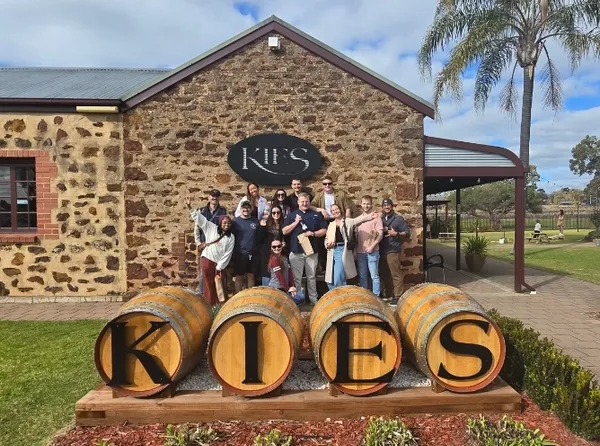 Comfortable minibus interior with plush seating for group wine tours